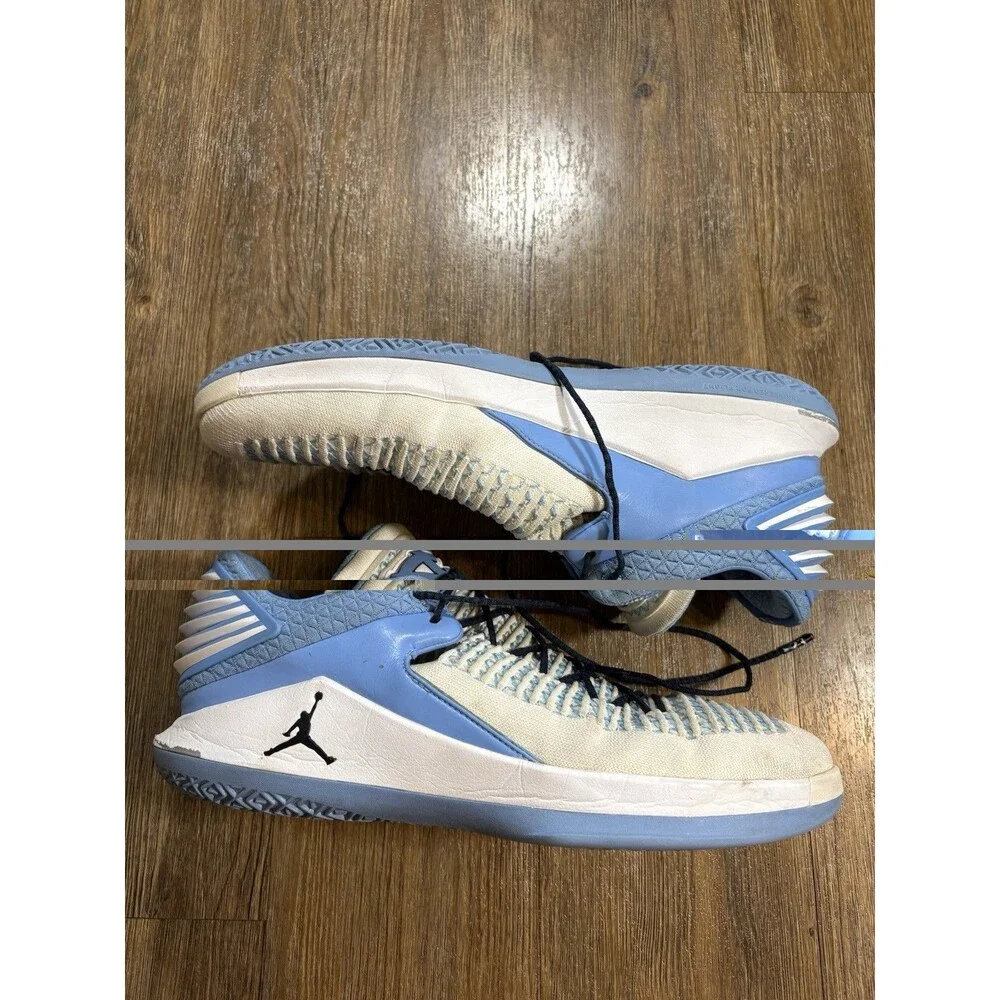 Promo Air Jordan XXXII 32 Low White UNC Valor Blue Navy Size 15 819493-PC